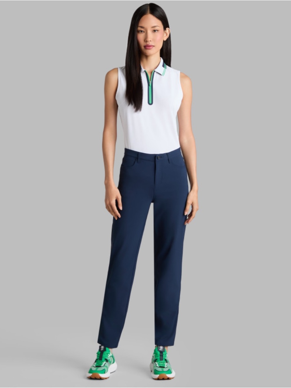 G/FORE tour 5 pocket slim straight golf pant stretch performance preppy navy 2